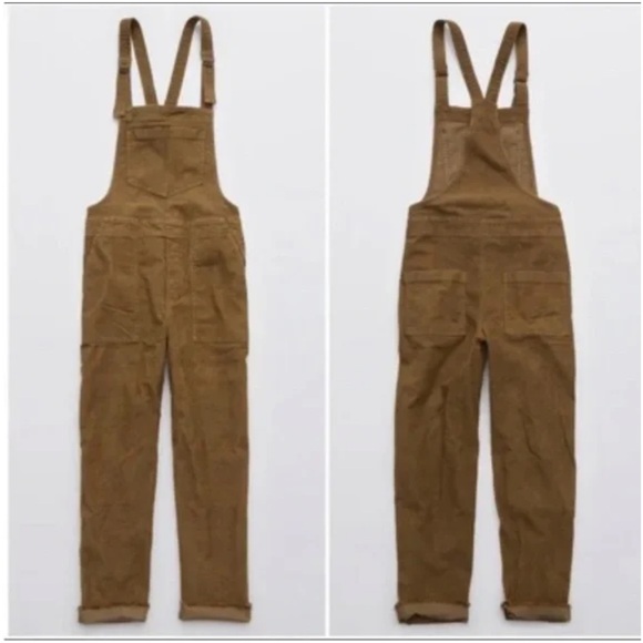 Aerie American Eagle oversized corduroy overall jumpsuit - Picture 2 of 7